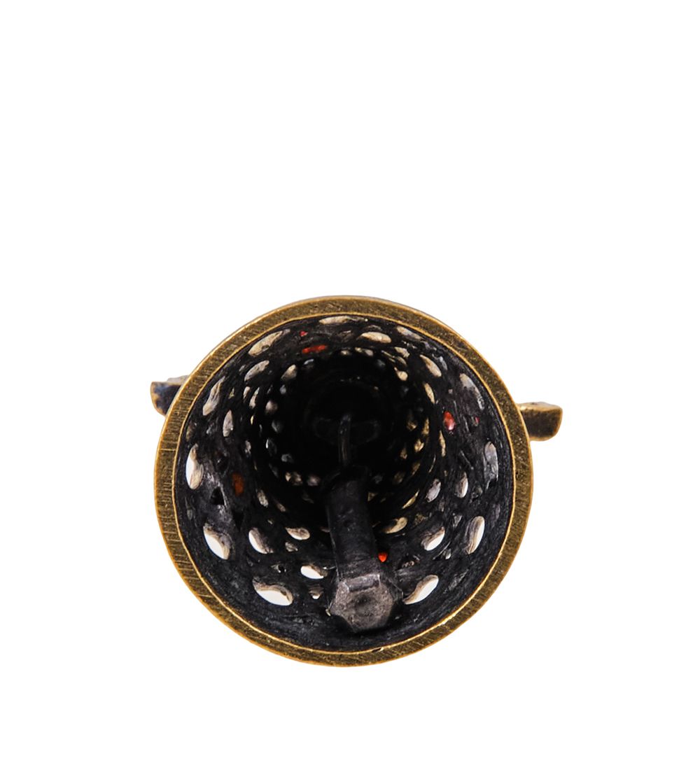 AM-3779 Колокольчик «Санкт-Петербург» (латунь, янтарь)