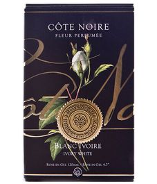 Ароматизированная роза слоновая кость в черной вазе, Cote Noire