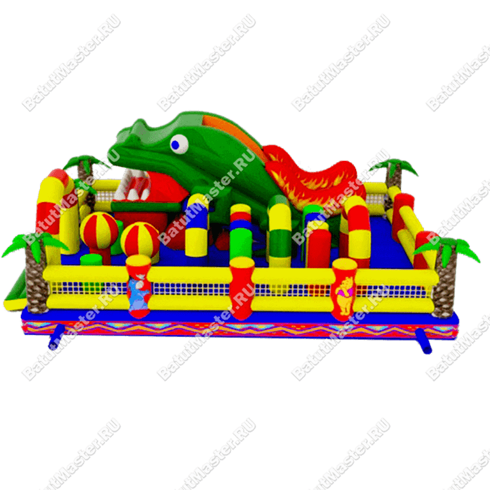 Надувной батут "Огненный ящер"