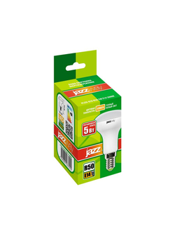 Лампа светодиодная PLED-ECO 5Вт R50 рефлектор матовая 3000К тепл. бел. E14 400лм 230В 50Гц JazzWay 1037015A