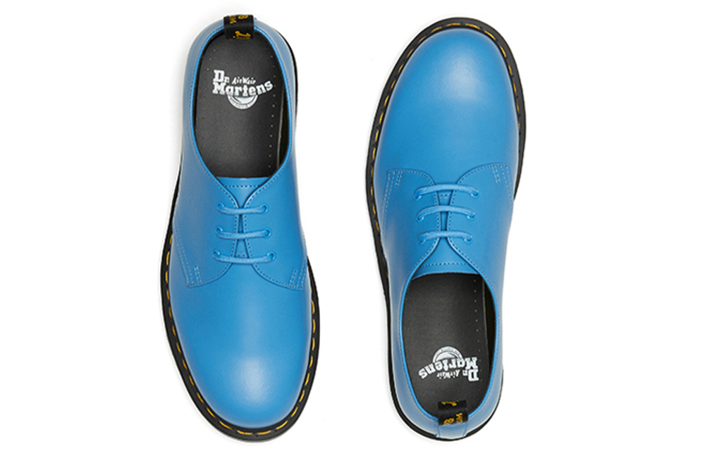 Dr.Dr. Martens Martens 1461 series British style fashion flat shoes casual single shoes men and women the same style blue