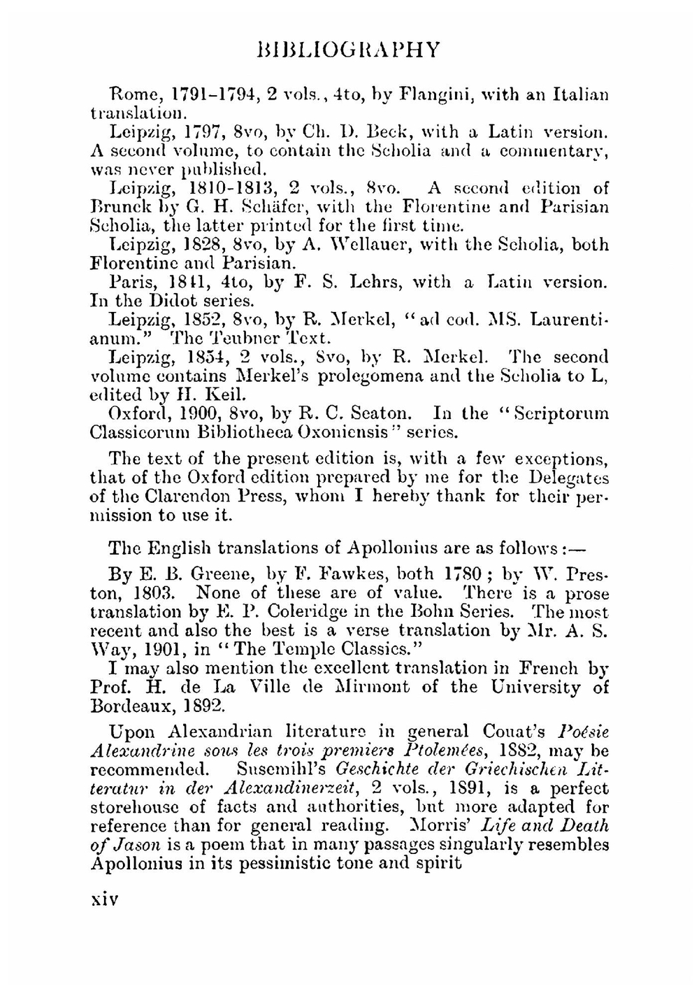 Apollonius Rhodius, the Argonautica | Rhodius Apollonius