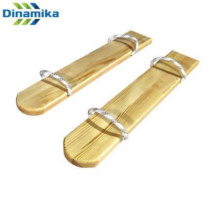 Парные лыжи-шагайки для эстафет (лак)