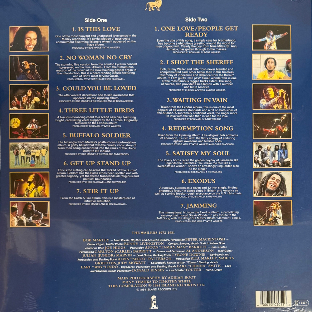 Виниловая пластинка Bob Marley & The Wailers ‎– Legend - The Best Of Bob Marley And The Wailers LP