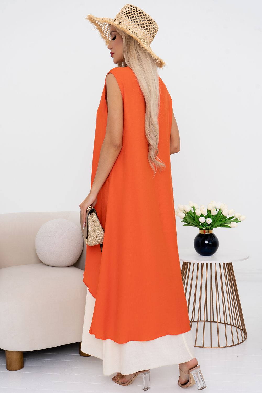 Платье Велла (оранжевый)-54р-р Р11-1171/3 Nikol