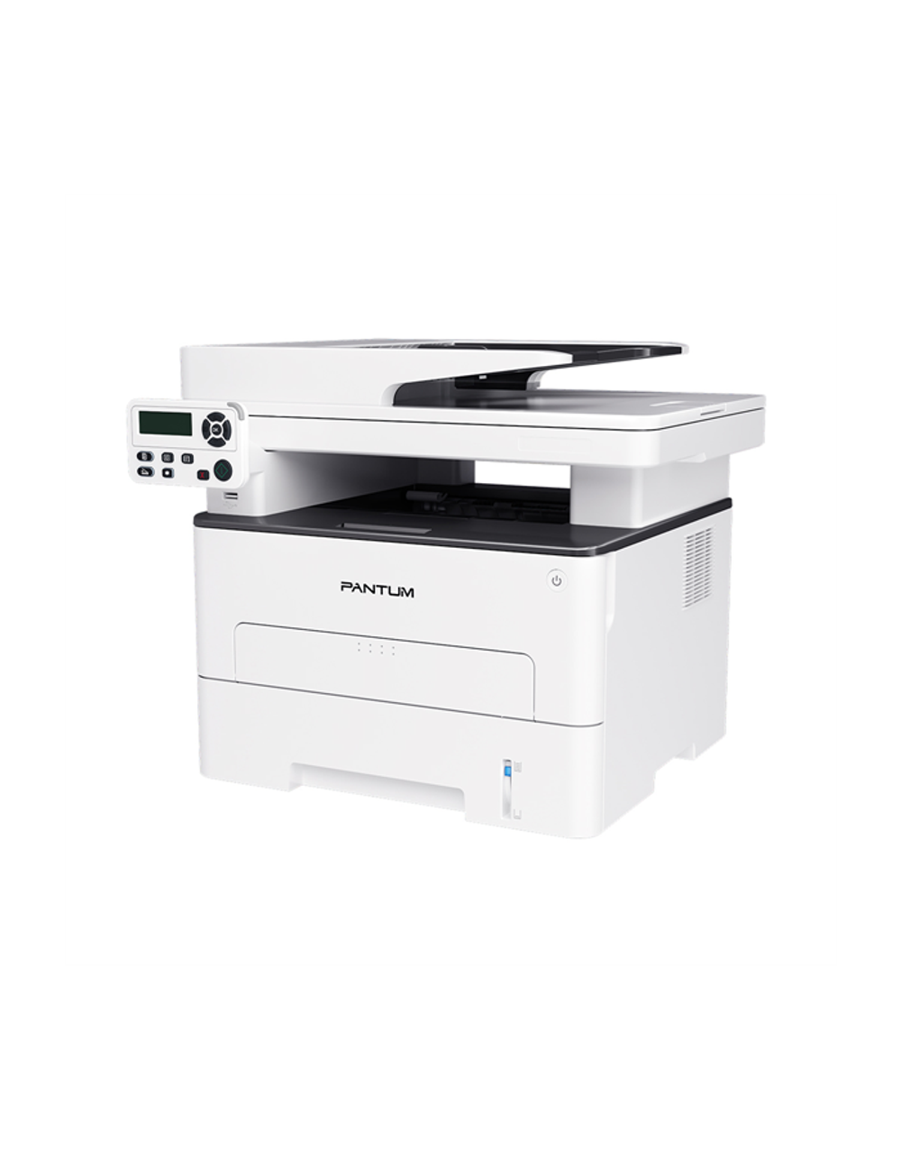 Pantum M7102DN, P/C/S, Mono laser, A4, 33 ppm (max 60000 p/mon), 525 MHz, 1200x1200 dpi, 256 MB RAM, PCL/PS, Duplex, ADF50, paper tray 250 pages, USB, LAN, start. cartridge 1500 pages
