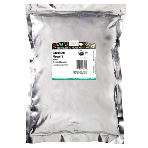Frontier Co-op, органические цельные цветки лаванды, 453 г (16 унций)