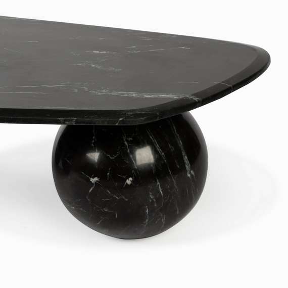 Кофейный стол Peregrine 120х60 см, черный индийский мрамор