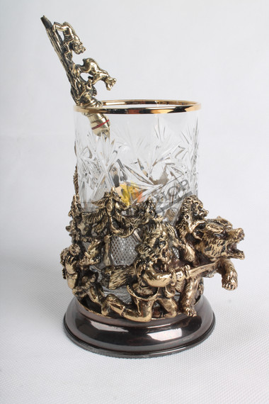 Подарочный подстаканник "Медведь"