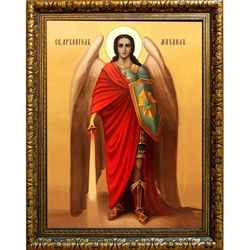 Михаил Архангел. Икона на холсте