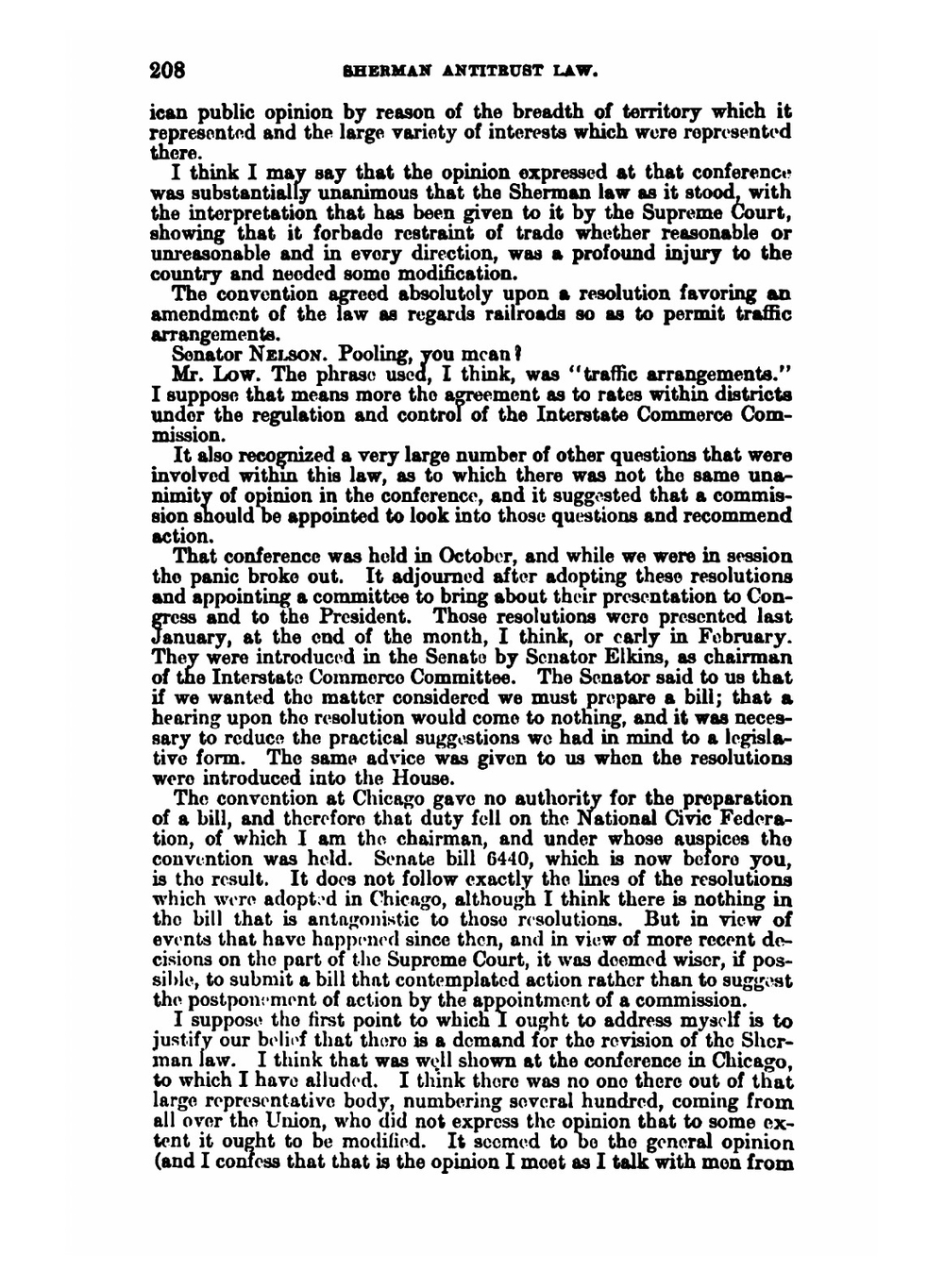 Amendment of Sherman Antitrust Law | H. R.