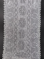 Оренбургский пуховый палантин П3-15050-01 белый отбеленный