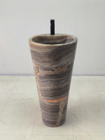 Раковина напольная из оникса Grey ON-61356 (45*45*90)