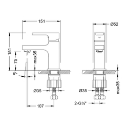 Смеситель Lemark Aura LM0606CH для раковины