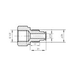 Штуцер высокого давления 3/4 (carry over)