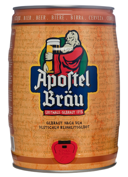 Пиво Апостал Брау / Apostel Brau Pils 5л - бочонок