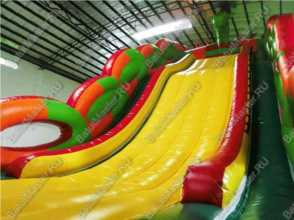 Коммерческий надувной батут-горка "Дракон" 18*8*13 м