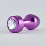 Анальная пробка с кристаллом (8×3 см)