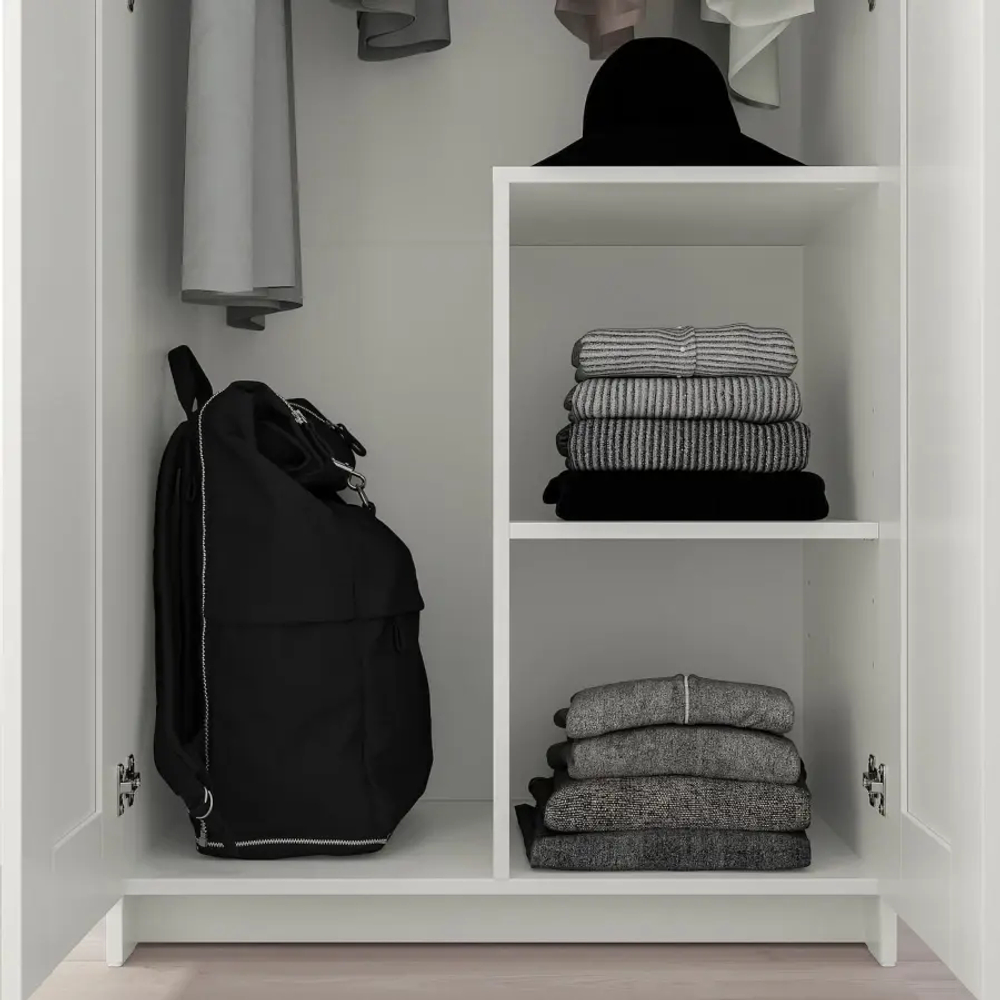 Шкаф платяной 2-дверный - IKEA BRIMNES/БРИМНЭС/БРИМНЕС ИКЕА, 78х190 см, белый