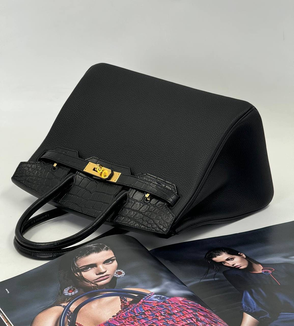 Сумка Hermes из кожи крокодила 30 см