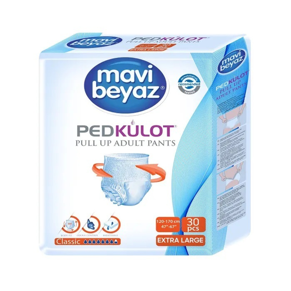 Подгузники-трусики для взрослых MAVI BEYAZ - р.XL (120-170 см)