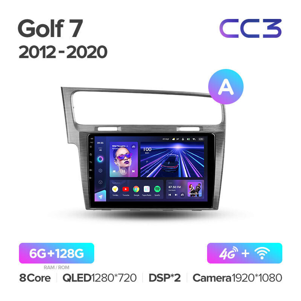 Teyes CC3 10" для Volkswagen Golf 2012-2020