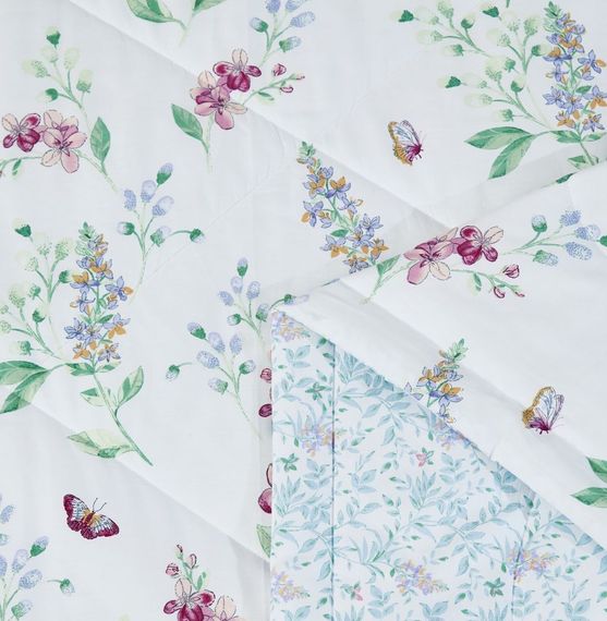 Комплект с летним одеялом Asabella 1617 печатный сатин