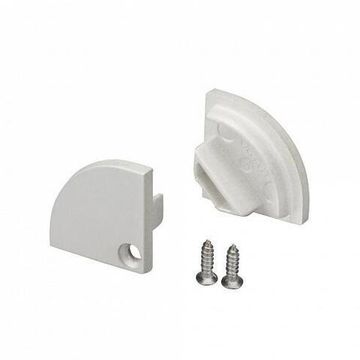 Пара заглушек для профиля SL-KANT-H15 019329 белый Arlight
