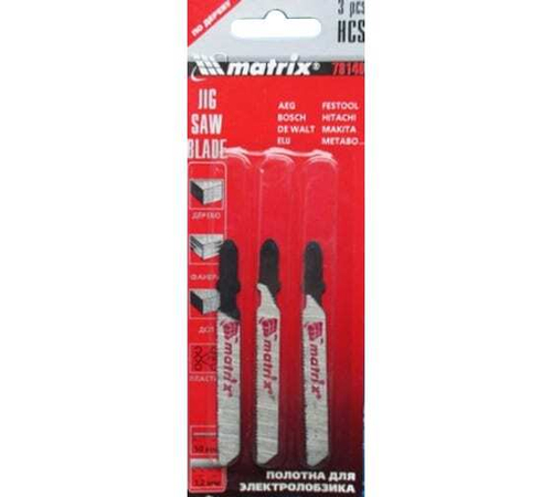 Полотно для электролобзика по дереву,3шт.,50*1,2мм,NCS,EU-хвостовик// Matrix(78147)