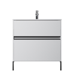 База под раковину, универсальная, 80 см, белый глянец