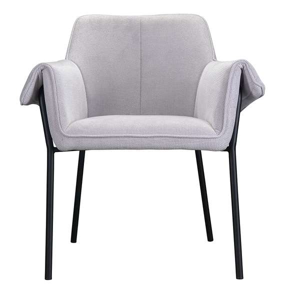 Стул Aline Arms светло-серый шенилл