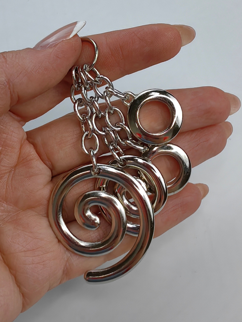 Украшение Подвеска завиток Серебро