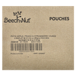 Beech-Nut, фрукты, для детей от 6 месяцев, яблоко, персик и клубника, 12 паучей по 99 г (3,5 унции)