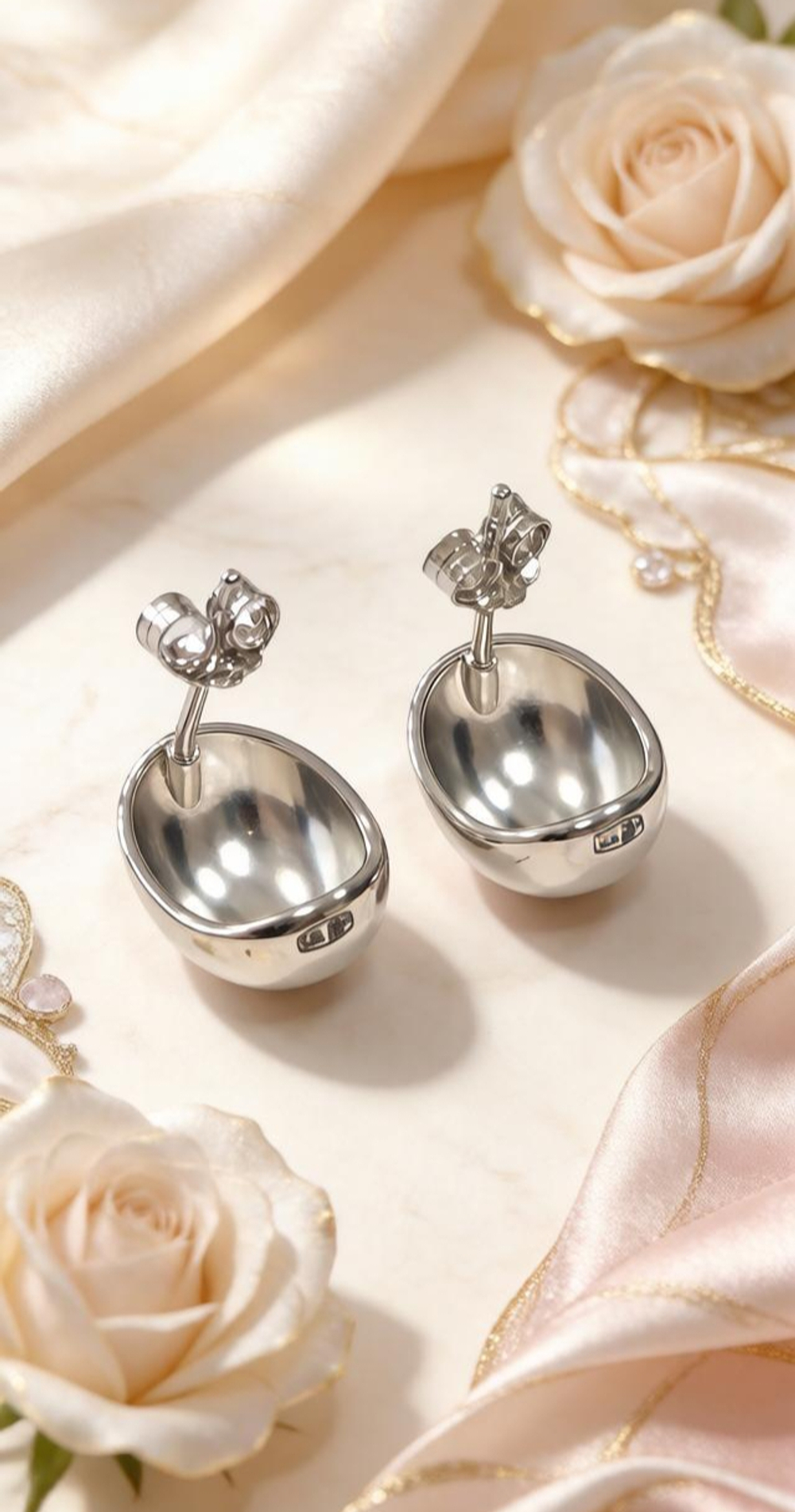 Ювелирные серьги из серебра 925 пробы