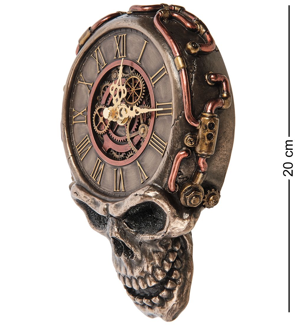 Veronese WS-1066 Часы настенные в стиле Стимпанк «Череп»