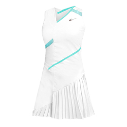 Женская теннисное платье Nike Court Dri-Fit Dress Women - White, Turquoise