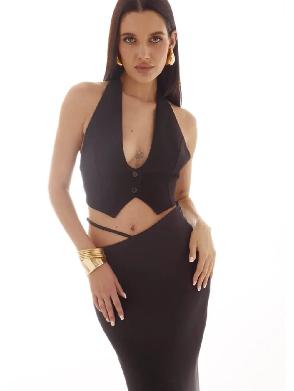 Юбка атласная