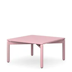 Столик кофейный Saga, 75х75 см, розовый