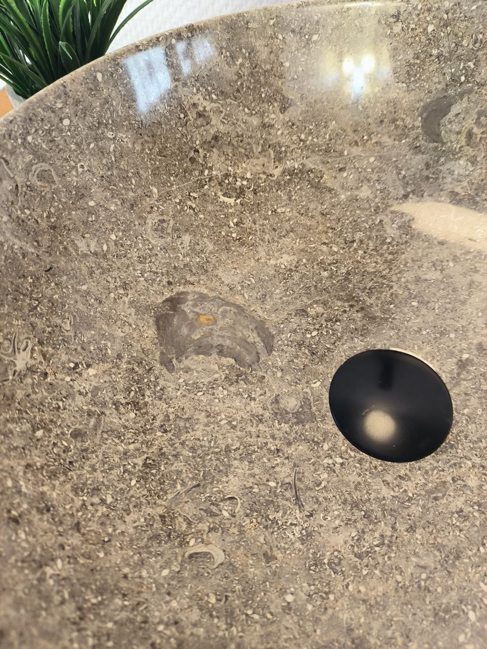 Раковина из мрамора Donut Grey Medium DM-60347 (45*45*15см)
