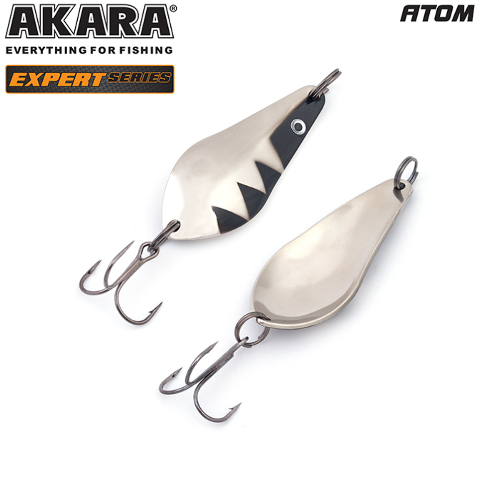 Блесна колебалка Akara Expert Атом 65 мм 22 гр. 13/SIL