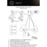 Подвесная люстра Aployt Letizia APL.314.03.11