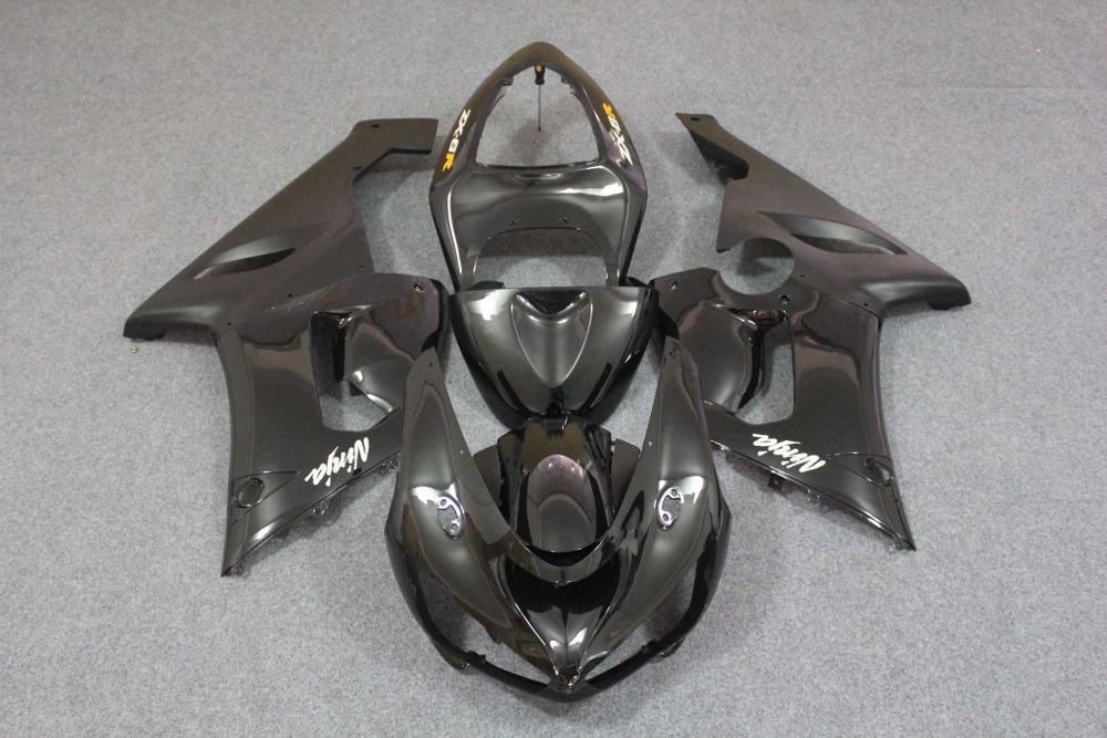 Комплект пластика для мотоцикла Kawasaki ZX-6R 05-06 Черный