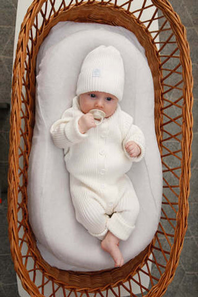 Вязаный комбинезон Simple (экрю)