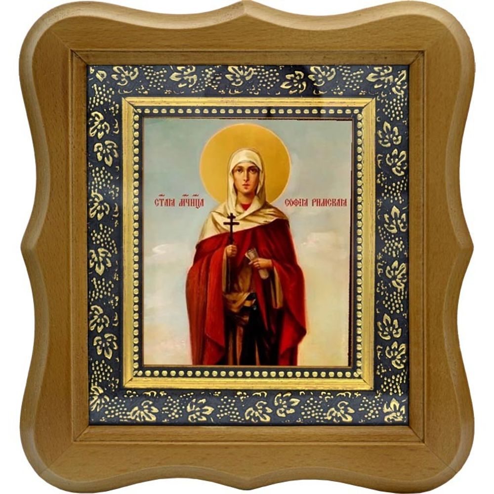 София Римская Святая мученица. Икона на холсте.