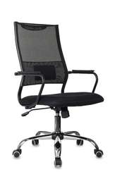 Кресло руководителя Бюрократ CH Balance SL черный Elastic-102 сетка/ткань крестов. металл хром