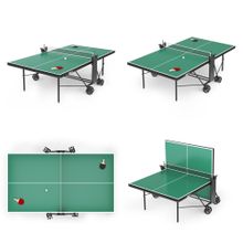 Теннисный стол UNIX Line Compact indoor 18mm MDF (Green)