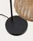 Damila Настольная лампа из ротанга и черного металла