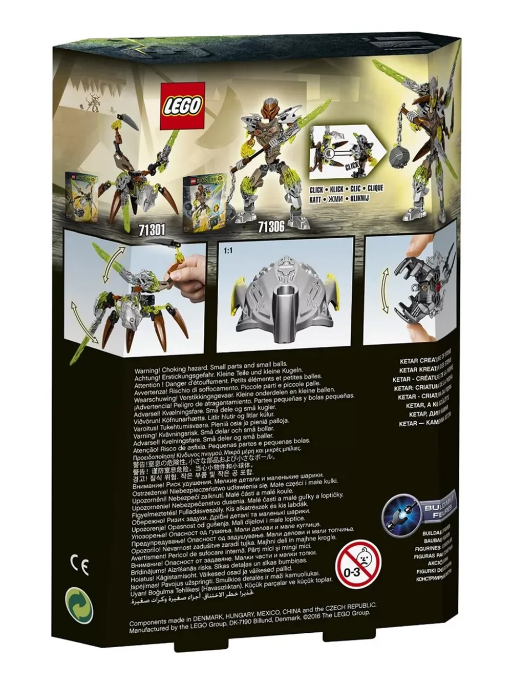 Конструктор LEGO Bionicle 71301 Кетар-порождение Камня