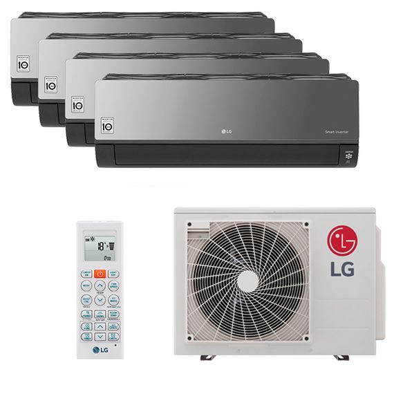 Мультисплит система на 4 комнаты LG AC09BK.NSJR x 4 / MU4R25.U22
