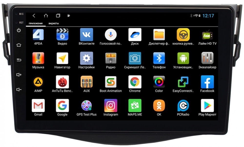 Магнитола для Toyota RAV4 30 2005-2012, Vanguard - Parafar PF018-1XHD на Android 13, 8-ядер, 4Гб+64Гб, CarPlay, 4G SIM-слот